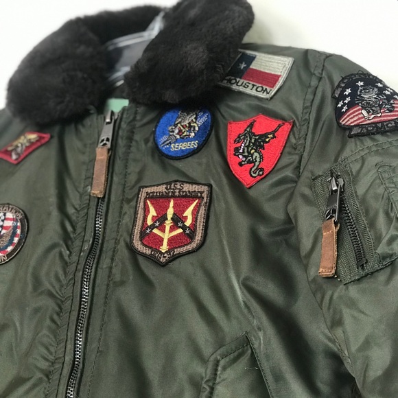 Tommy Top Gun Bomber aviator military jacket 6 - Picture 5 of 8